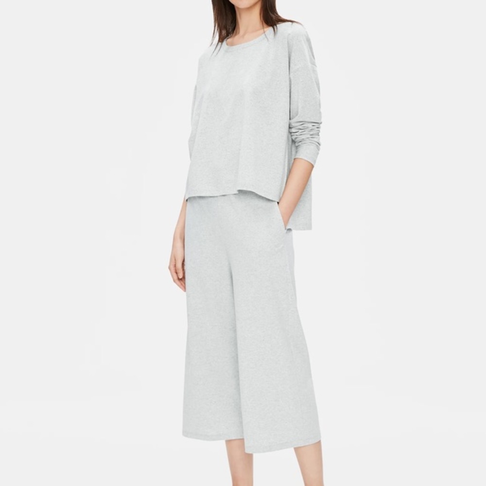Eileen Fisher Organic Cotton Speckle Knit, Large